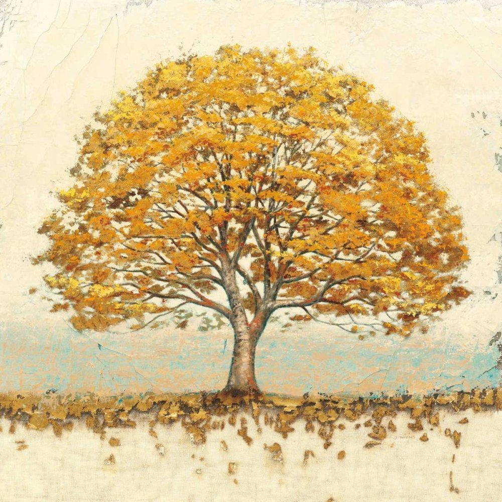Feeling at home Toile encadrée avec boîte américaine, chêne, fils et James, nature, 76 x 76 cm