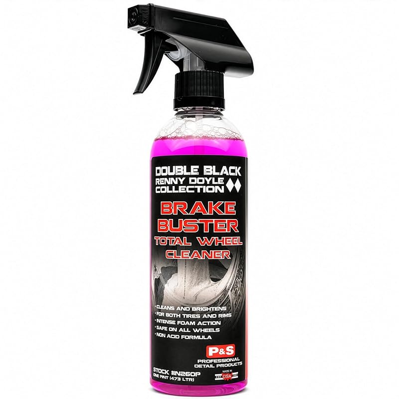 P&S Professional Detail Products Brake Buster Limpador de Rodas, Pneus e Freios sem Ácido, Frasco de 473 mL