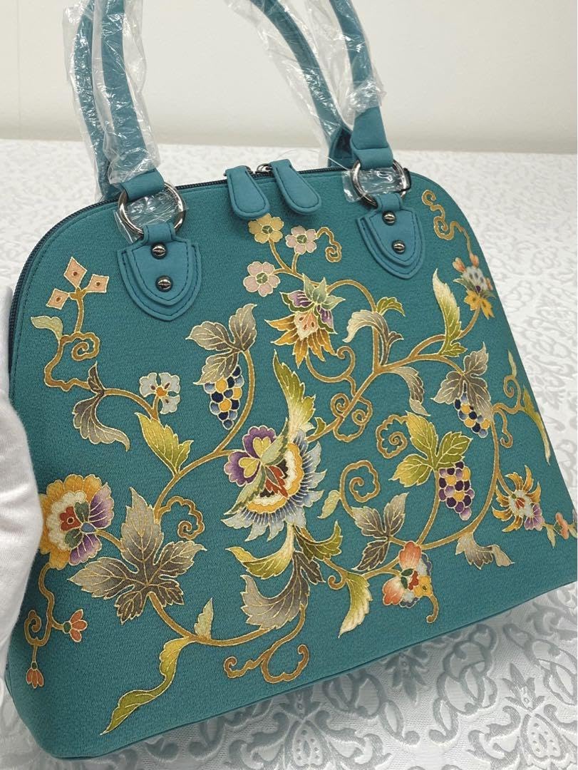岡重謹製 未使用品 OKAJIMA バッグ 京友禅 金彩 葡萄唐草 正絹 6114BcdcOKL._UF350,350_QL50_.jpg