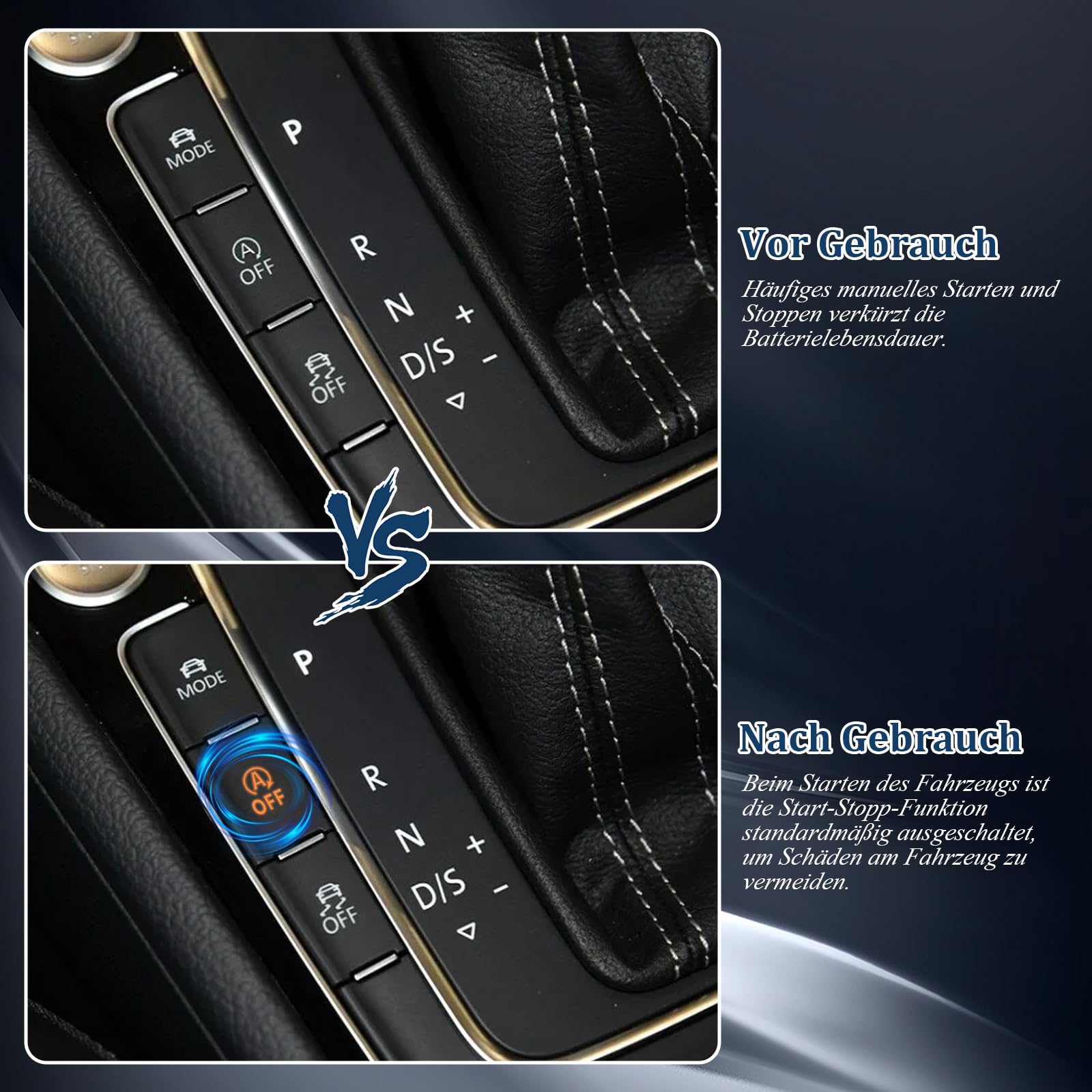 Auto Start-Stopp-Automatik Motor System Aus Eliminator Steuerkabel Kompatibel mit V-W New Tiguan, Plug und Play