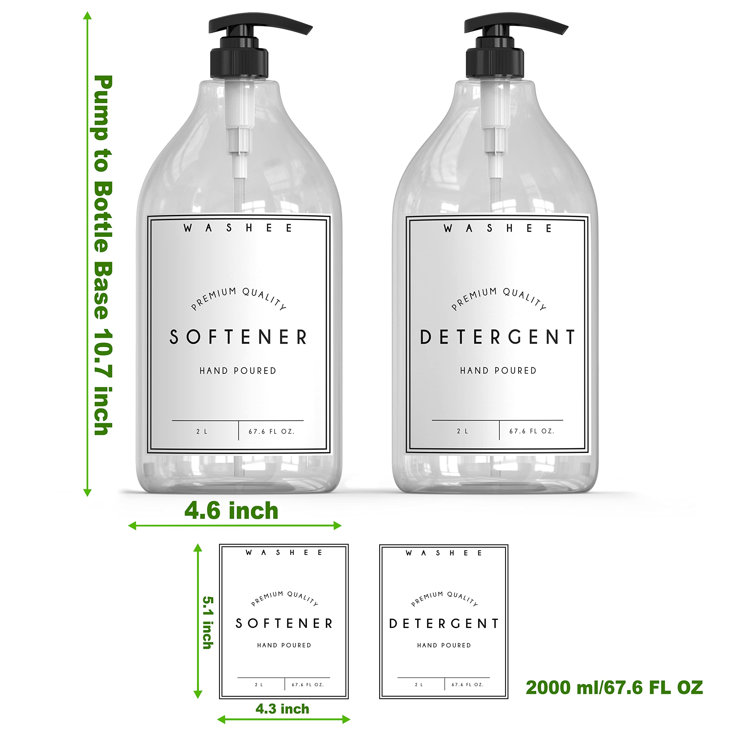 Buy WASHEE Laundry Soap Dispenser Set Large Laundry Detergent