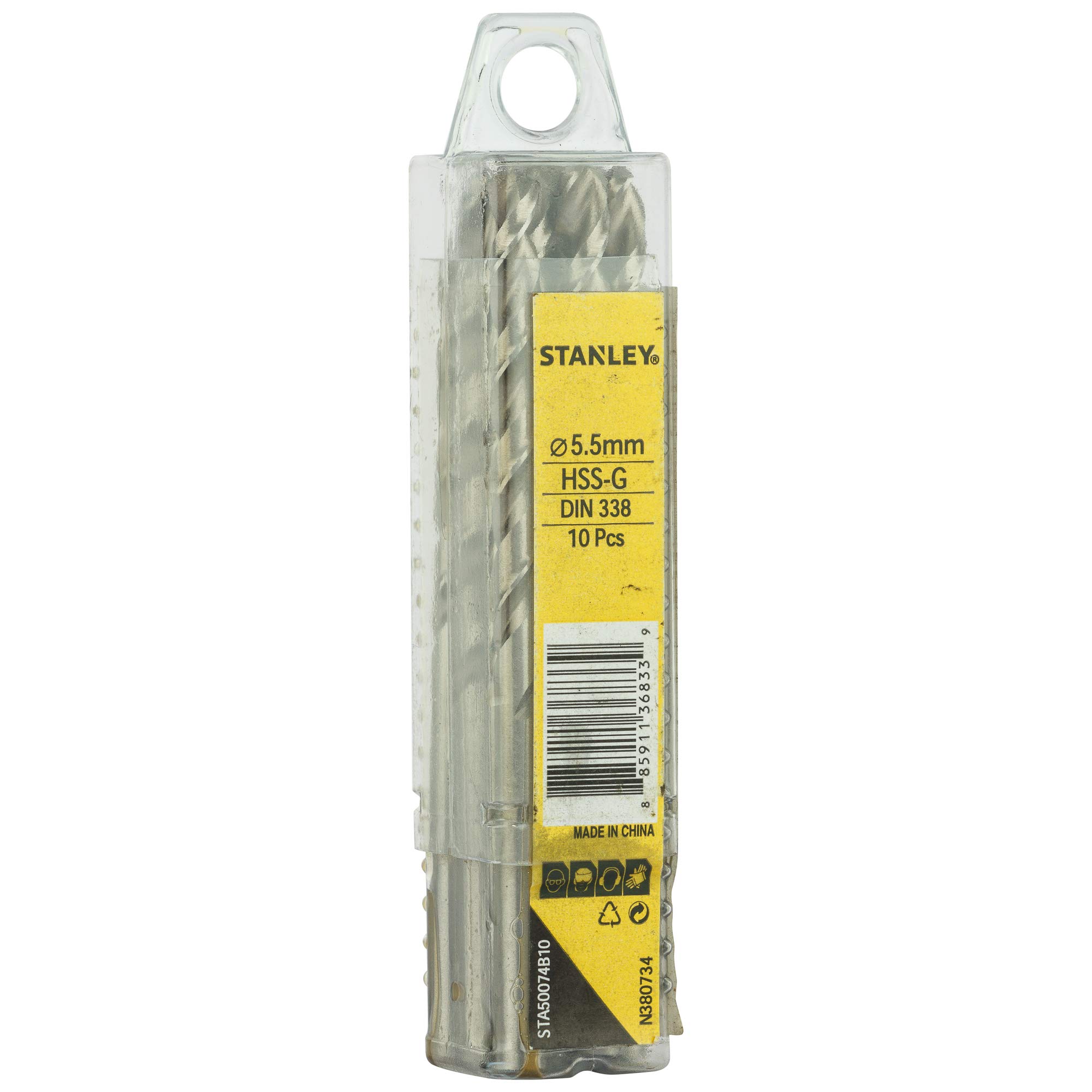 STANLEY STA50074B10-IN HSS 5.5mm Drill Machine Bit (Pack of 10)-image-5