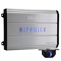 Vista 11 de Hifonics Zeus ZXX Amplificador de Audio para Coche Monobloque Clase D de 1200 Vatios Máx con Botón de Graves y Control Remoto, Crossovers Variables