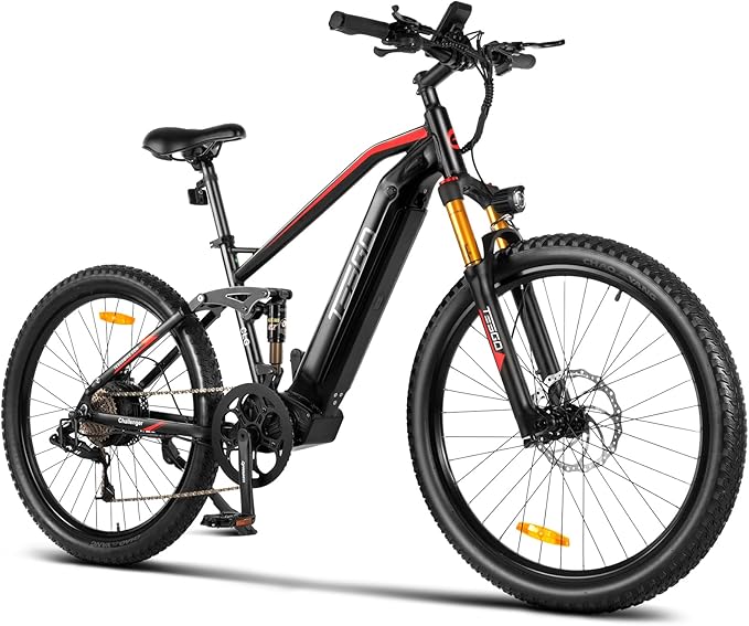 27.5" Electric Mountain Bike TESGO CLG Electric Bike for Adults 750W