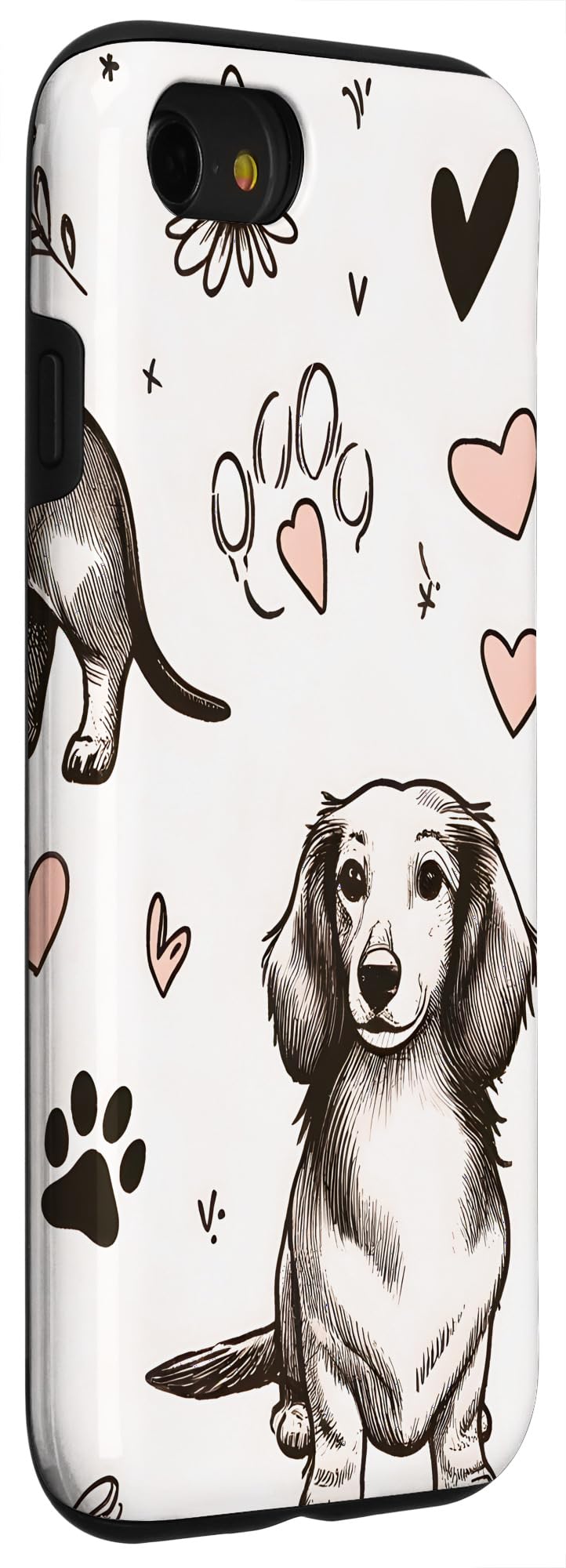 Beautiful Wiener Dogs Cute Sausage Dogs Dachshund Case for iPhone SE (2020) / 7 / 8 - Image 3