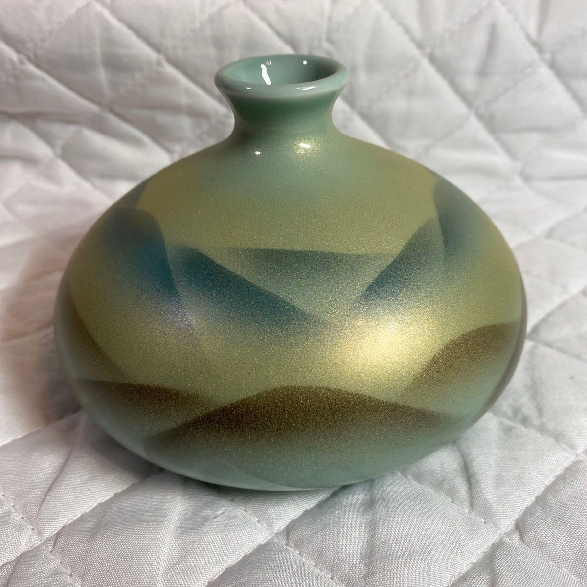 究極の美◾️蔵から見事な流れ落ちる釉薬の美しい完璧な造形の花瓶、壺