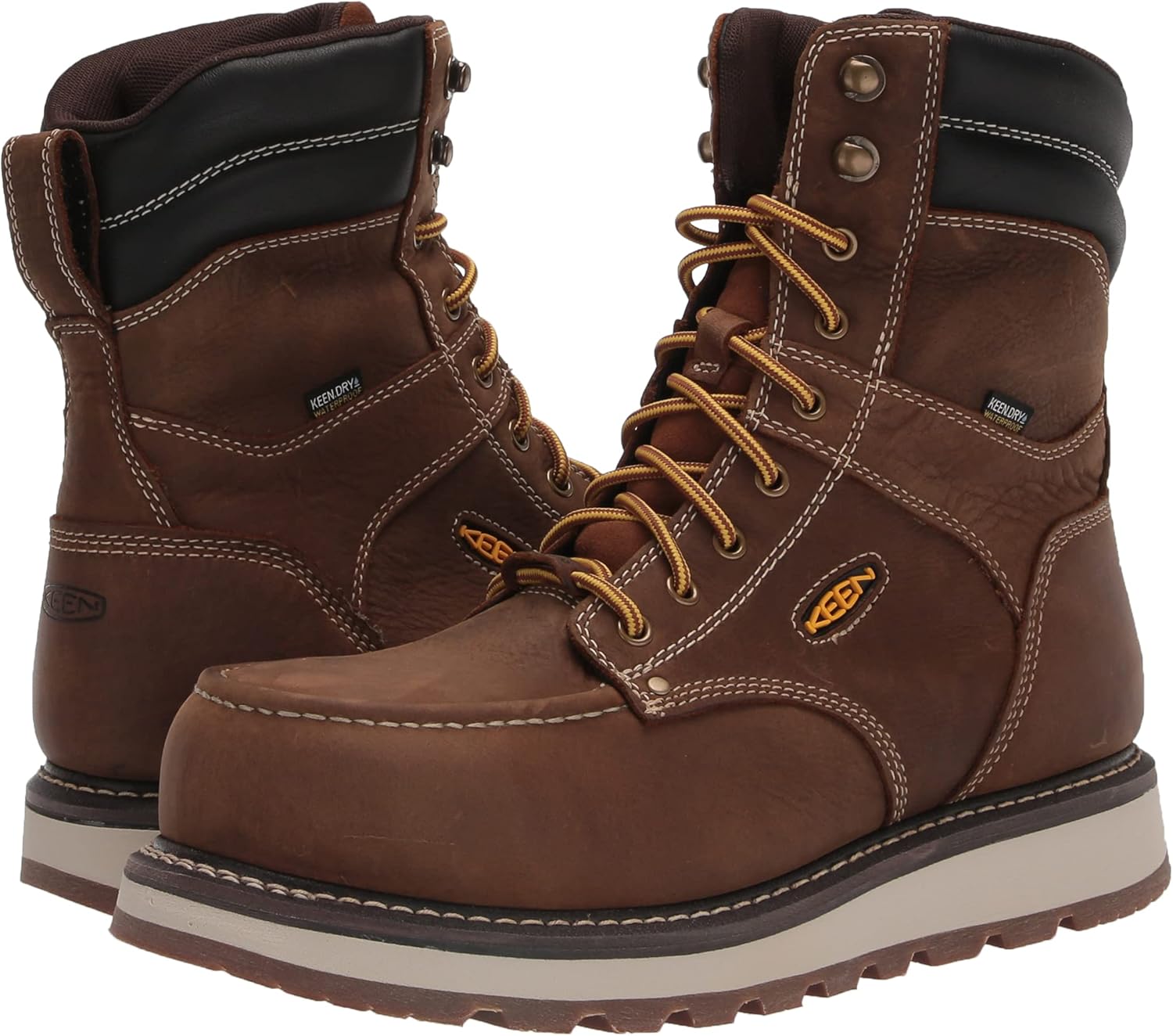 KEEN Utility mens Cincinnati 8” Waterproof Composite Toe Wedge