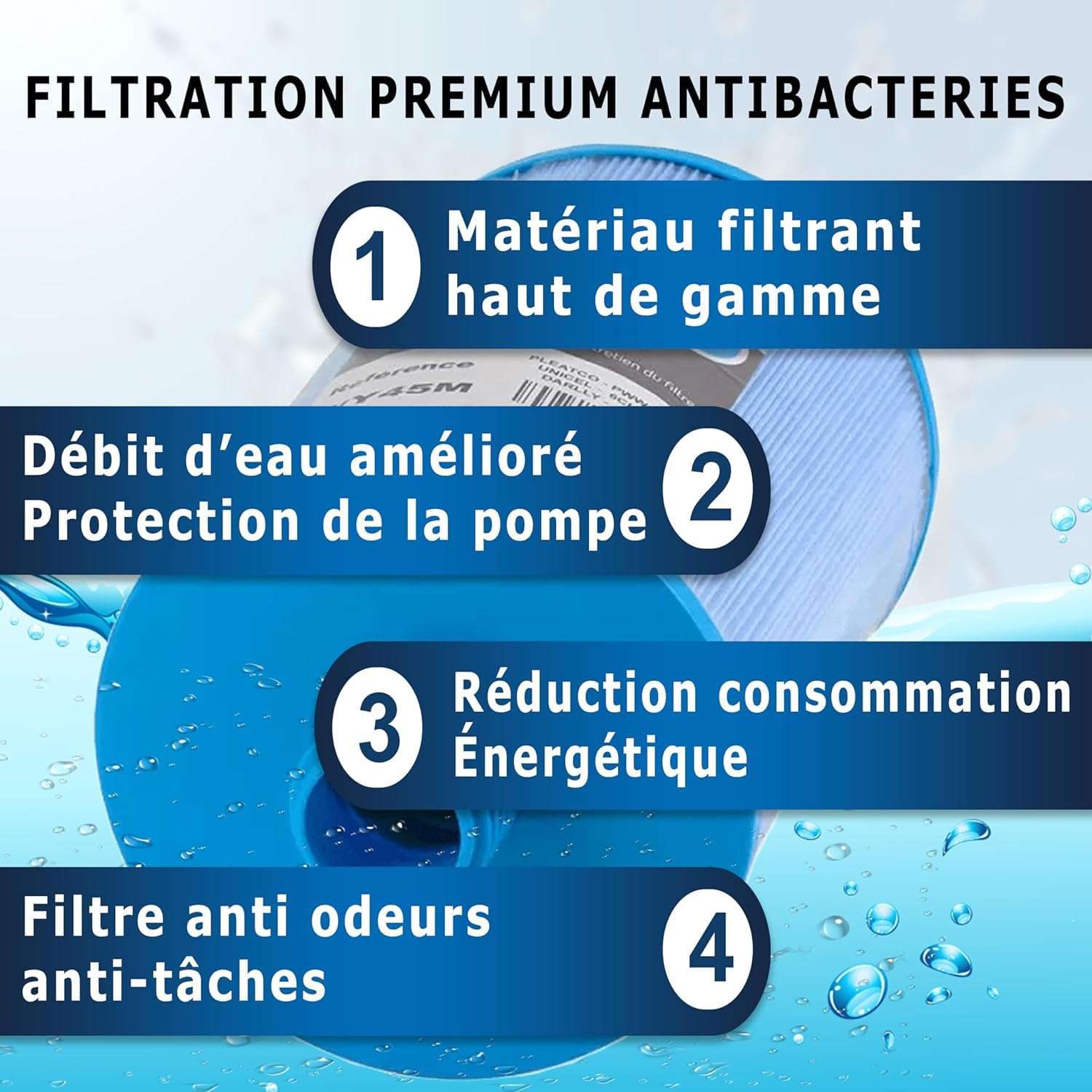 Filtre Spa RA75M pour Hydropool Clairazur