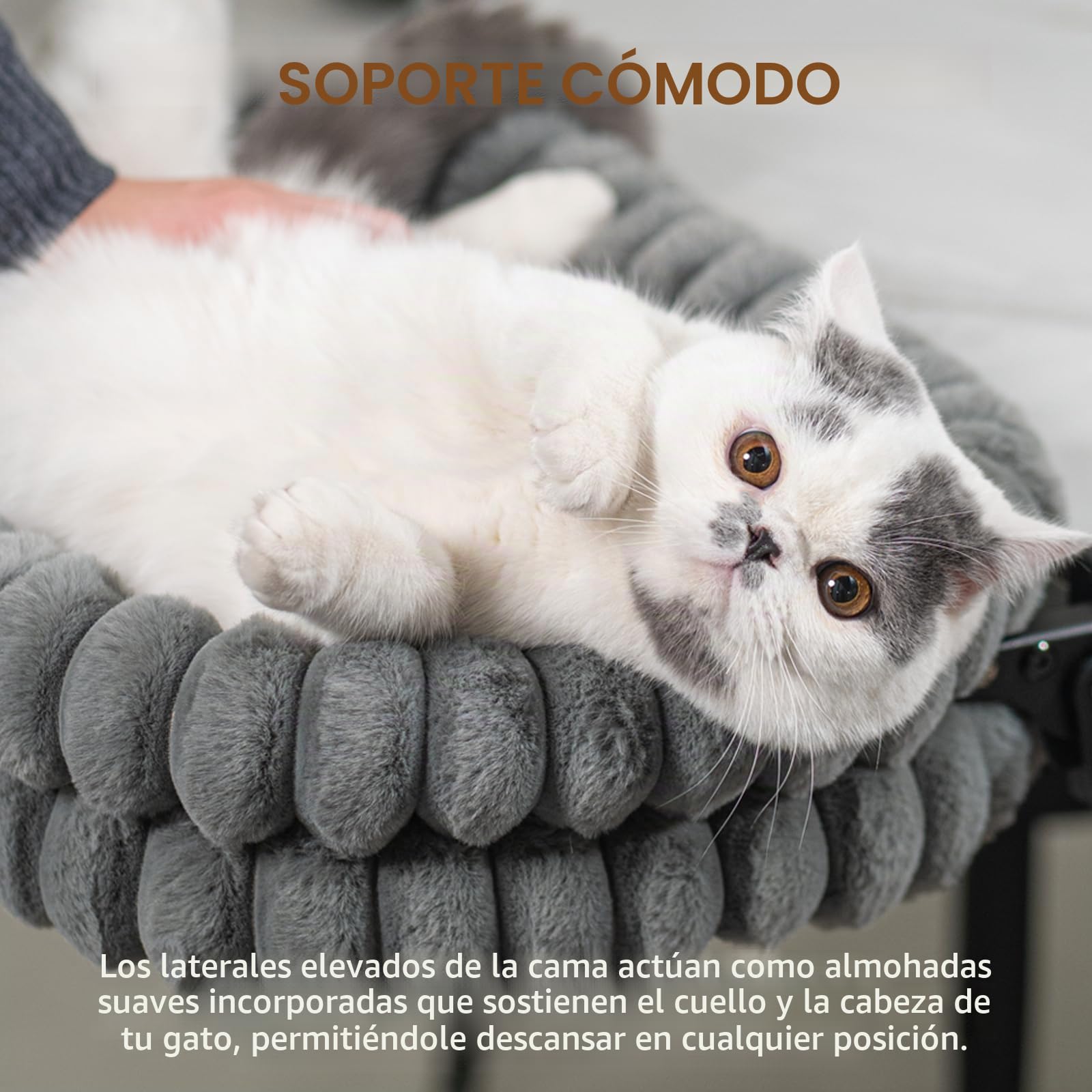 CheerPals Cama para gatos, plegable 90°, cama de mesa B01402L
