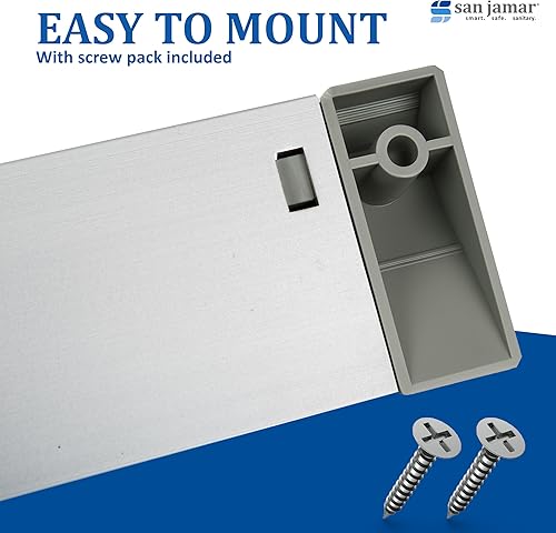 Miniatura 14 de San Jamar Estante de cheques con paquete de tornillos de montaje para cocinas y restaurantes, acero inoxidable