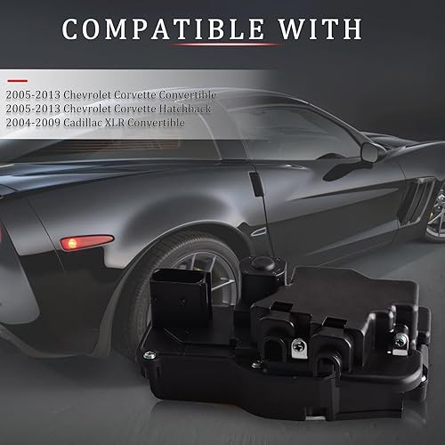 Miniatura 2 de Actuador de cerradura de puerta delantera derecha compatible con Chevrolet Corvette C6 2005-2013 Cadillac XLR 2004-2009 Actuador de pestillo de