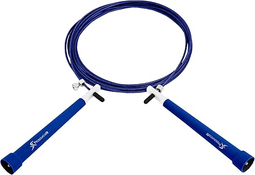 Miniatura 2 de ProsourceFit Speed Jump Rope 10 Adjustable Length, Super Fast Turning for Cardio, Boxing