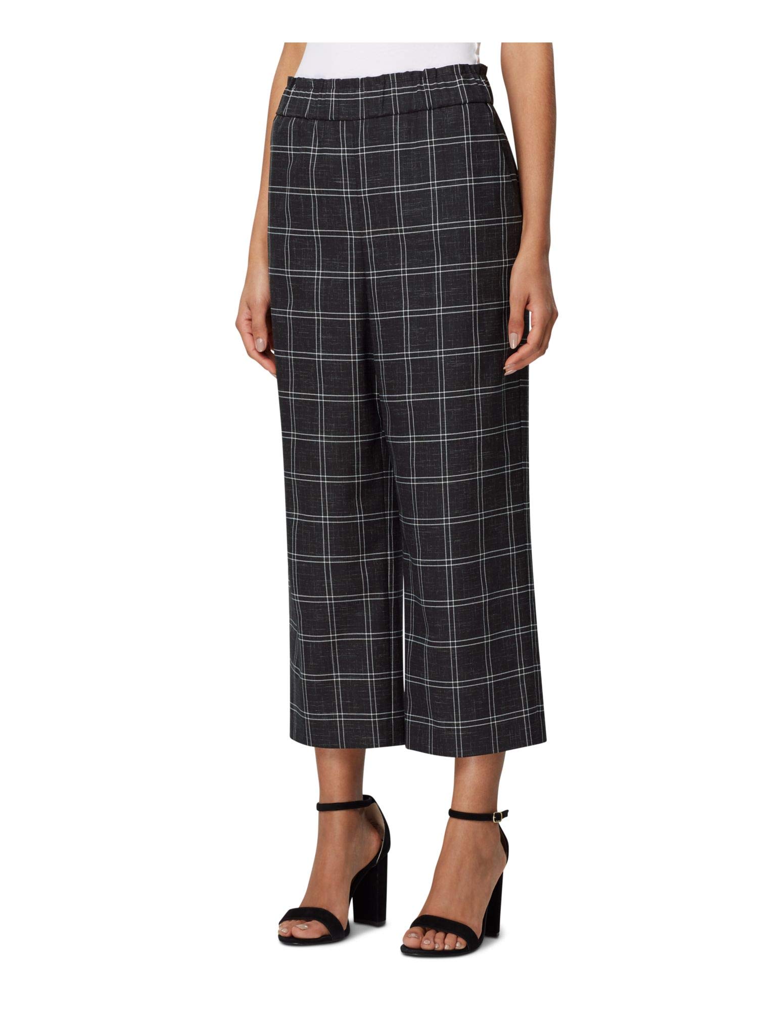 Tahari ASL Womens Wide Leg High Rise Ankle Pants