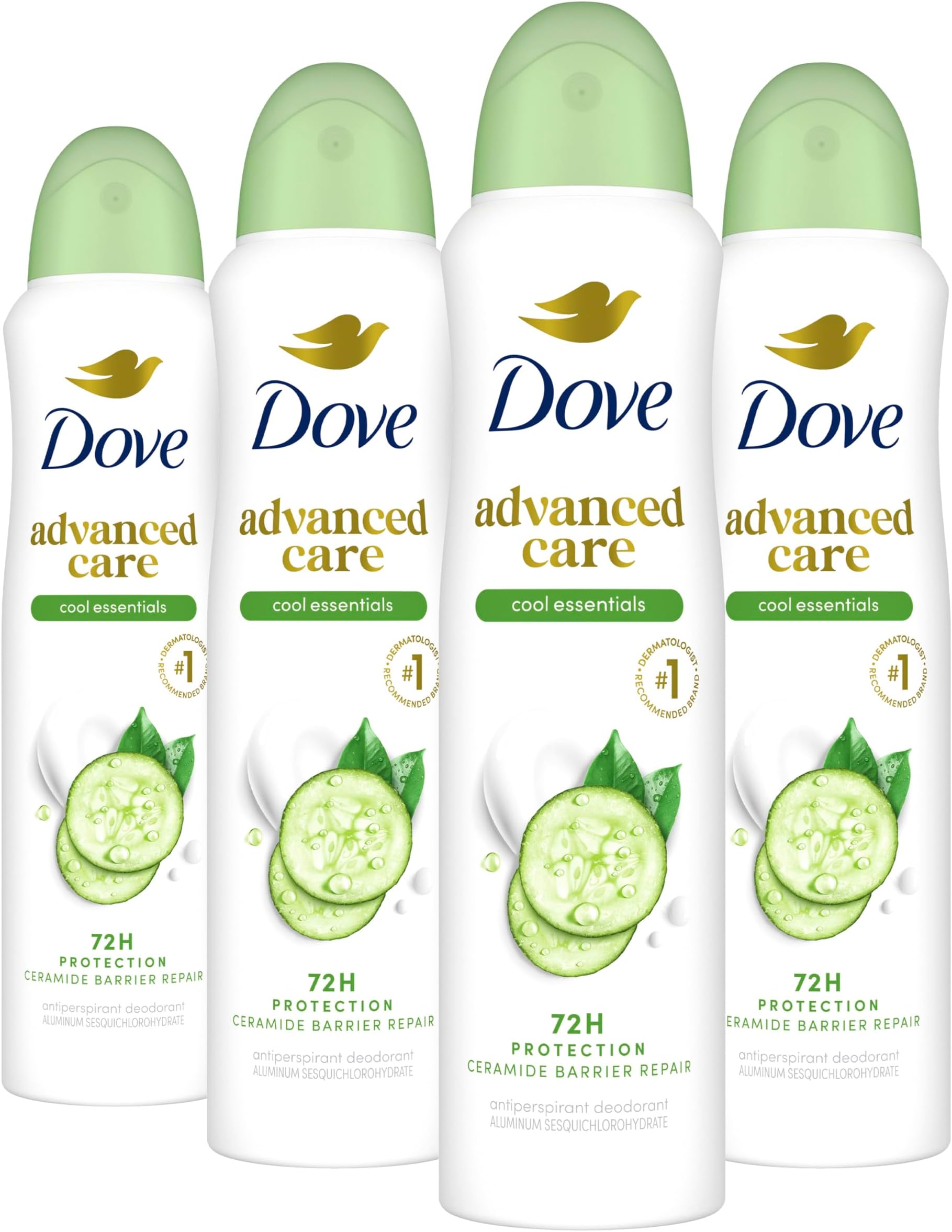 Advanced Care Antiperspirant Deodorant Spray Cool Essentials 3.8oz 4PK