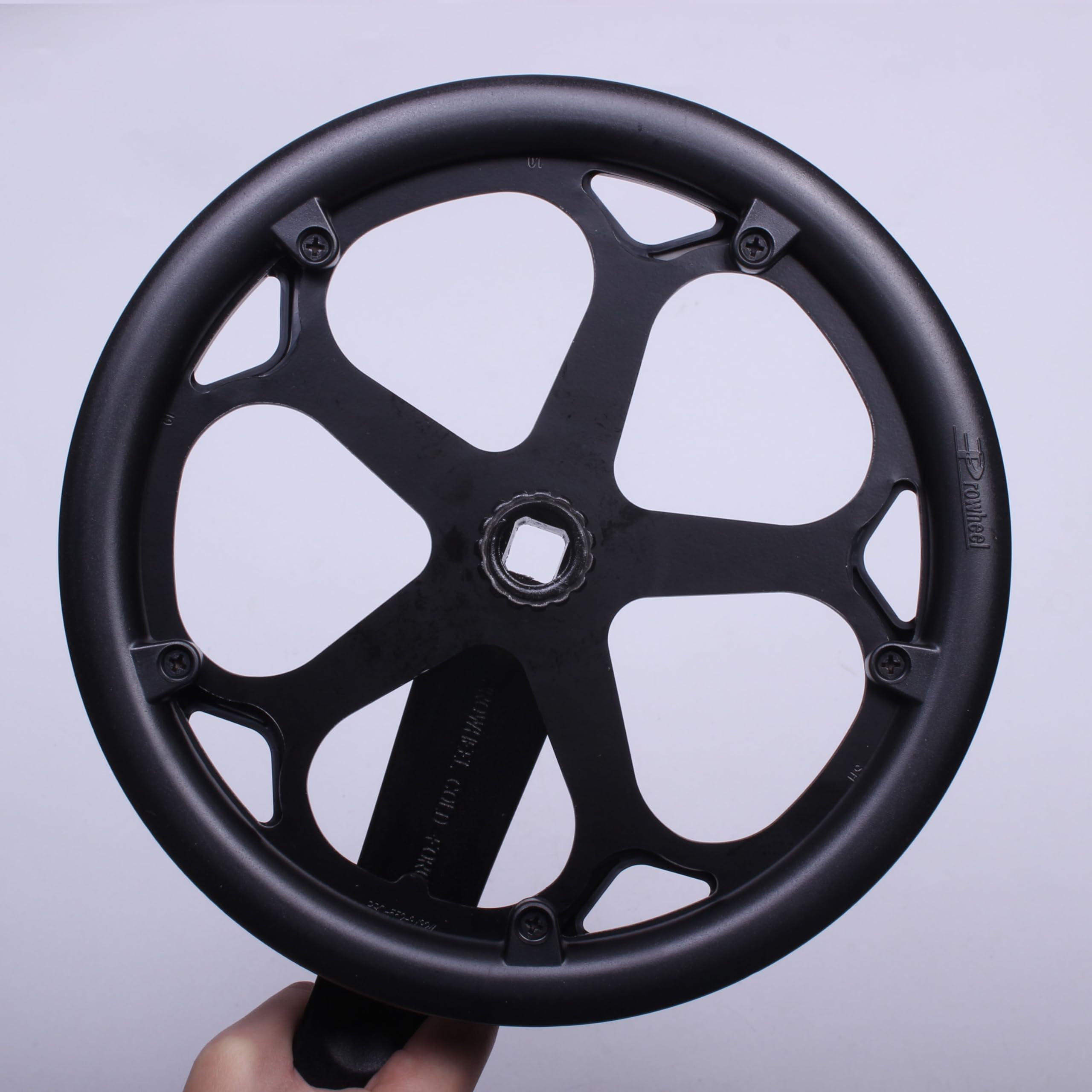 PROWHEEL Korba rowerowa, 152 mm/160 mm/165 mm/170 mm/175 mm, 46T/48T/52T, stalowy zestaw ramienia korby rowerowej, podwójne koło łańcuchowe i zapasowa osłona łańcucha, kompatybilny z rowerem miejskim,
