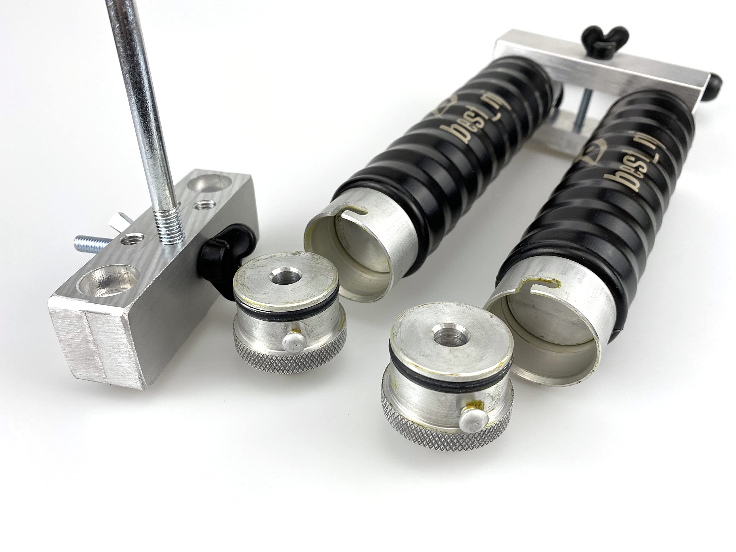 120+120 ml de aluminio doble inyector mezclado conjunto para plástico suave pesca señuelo molde