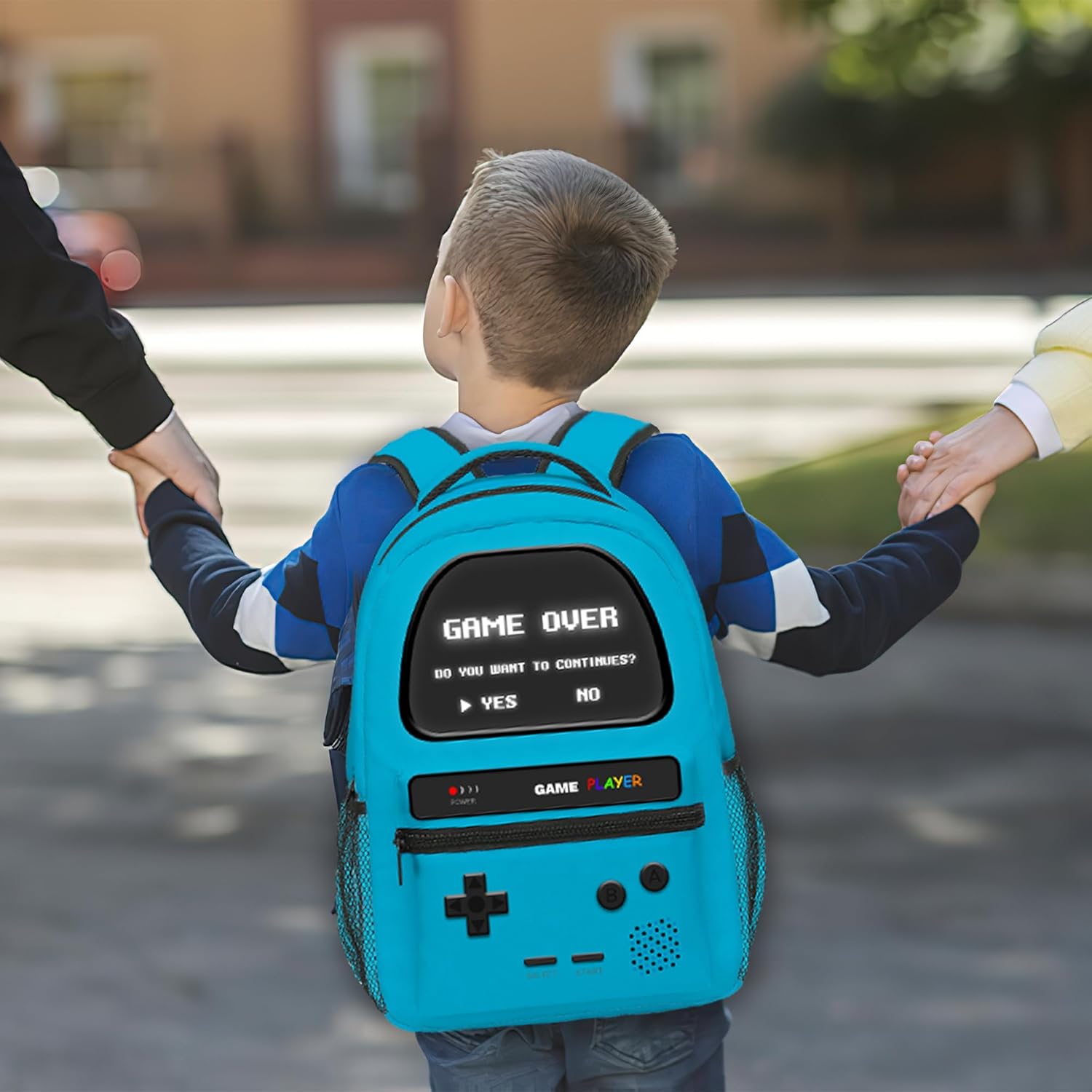 School Backpack for Boys Gamer Boys Backpack for Kids Children Teens Elementary Middle School Students Bookbag Ages 6-18 Video Game Bookbag Travel Back Pack
