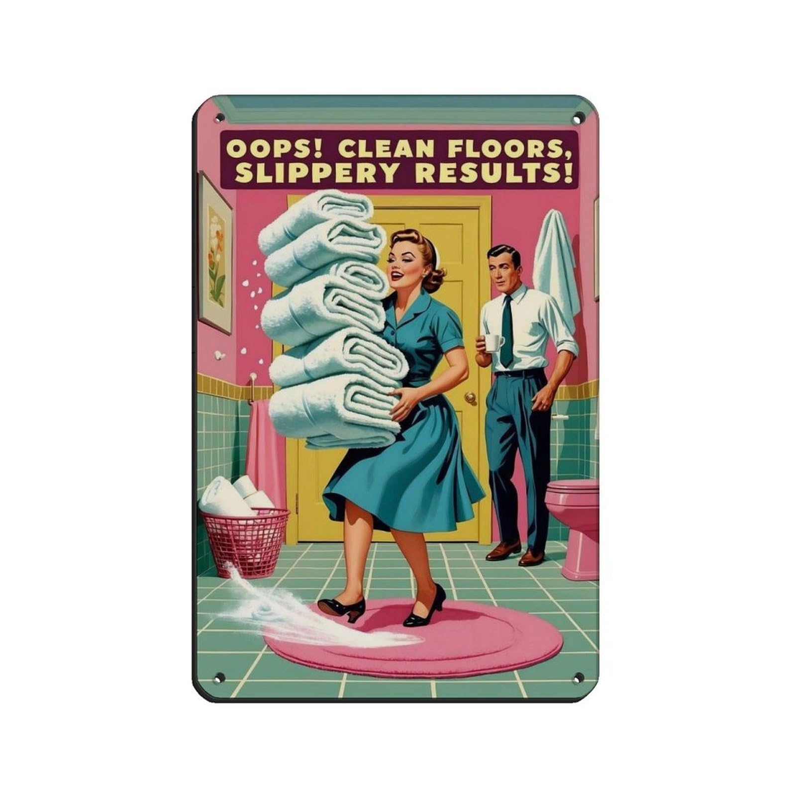 Poster rétro en métal de haute qualité, plaque décorative durable de 20 x 30 cm