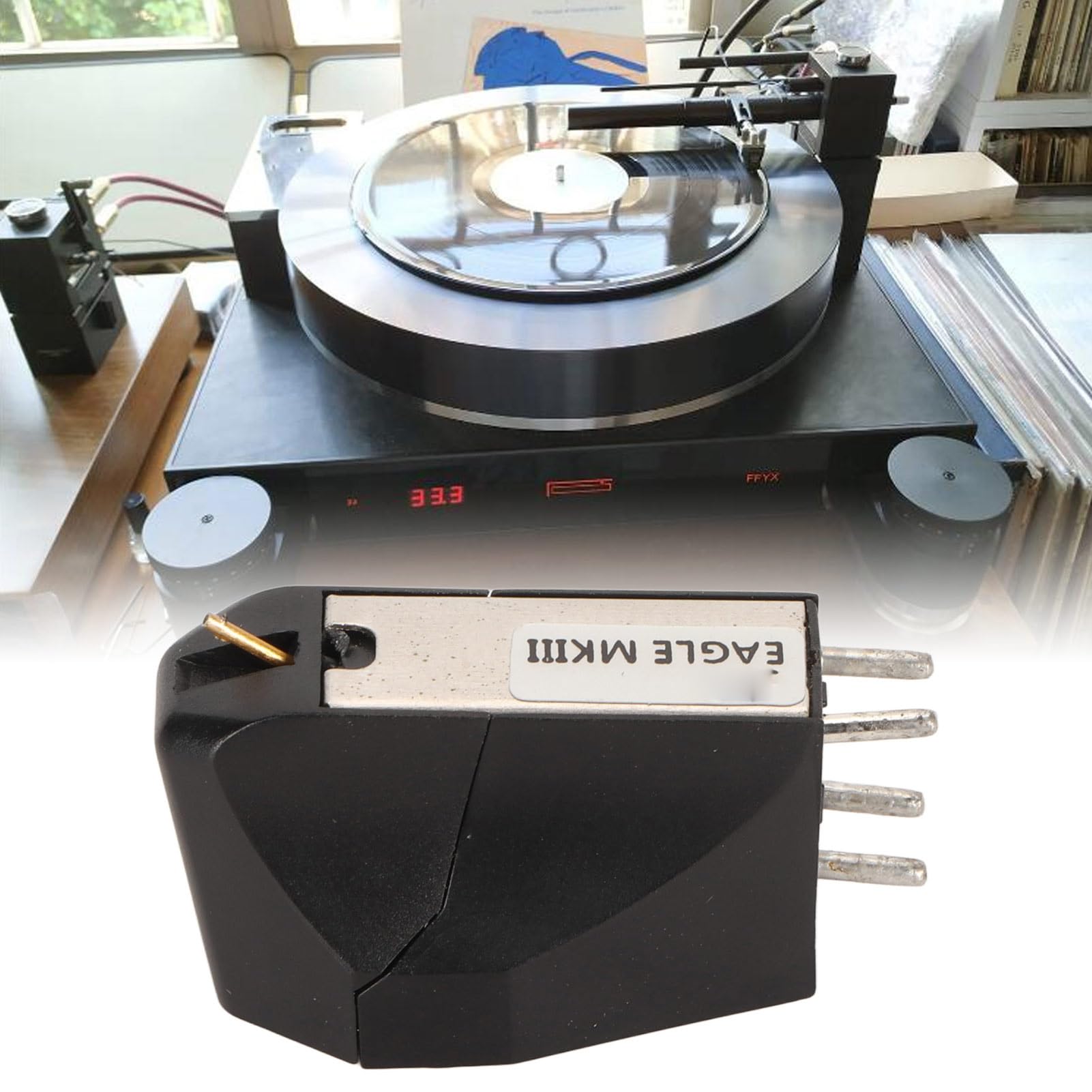Stilo per Cartuccia Magnetica, Ago di Ricambio per Giradischi, Ago per Giradischi Stereo, Testina Magnetica di Precisione per Cartuccia per Giradischi