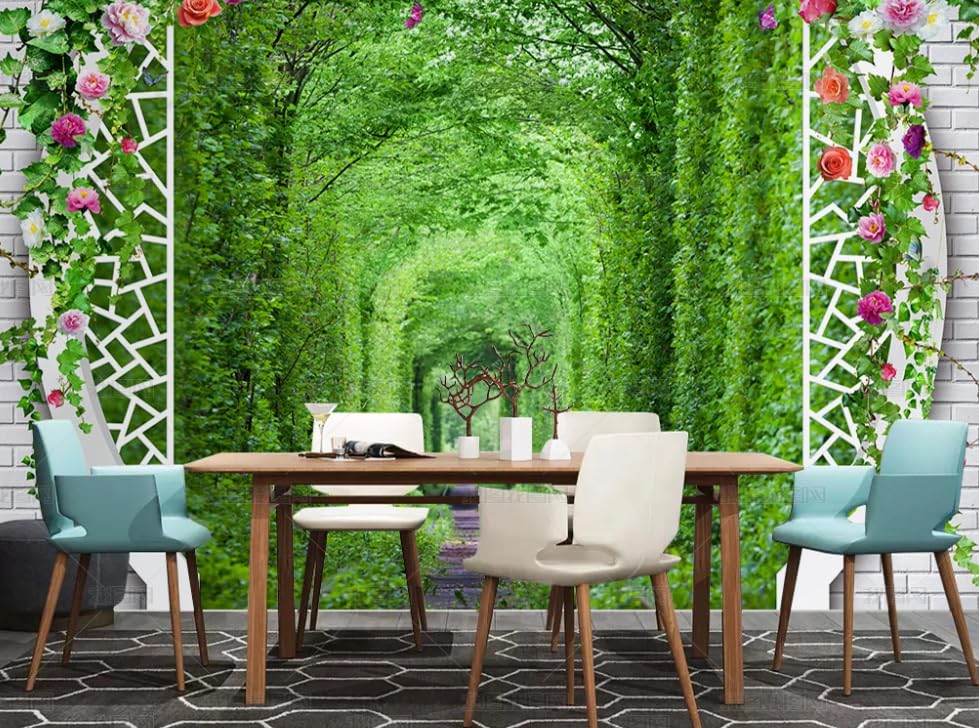 Papier peint intissé forêt 300x210 cm grand poster mural salon