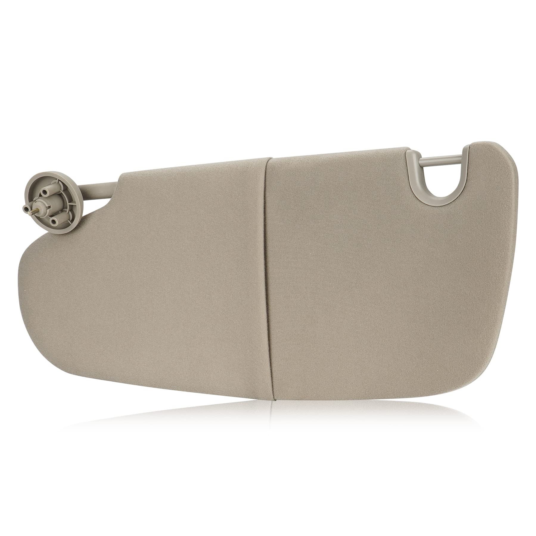 Beige Driver Left Side Sun Visor Replacement Compatible with 2002-2009 Dodge Ram 1500 2500 3500 Replace 1CT11TL2AA