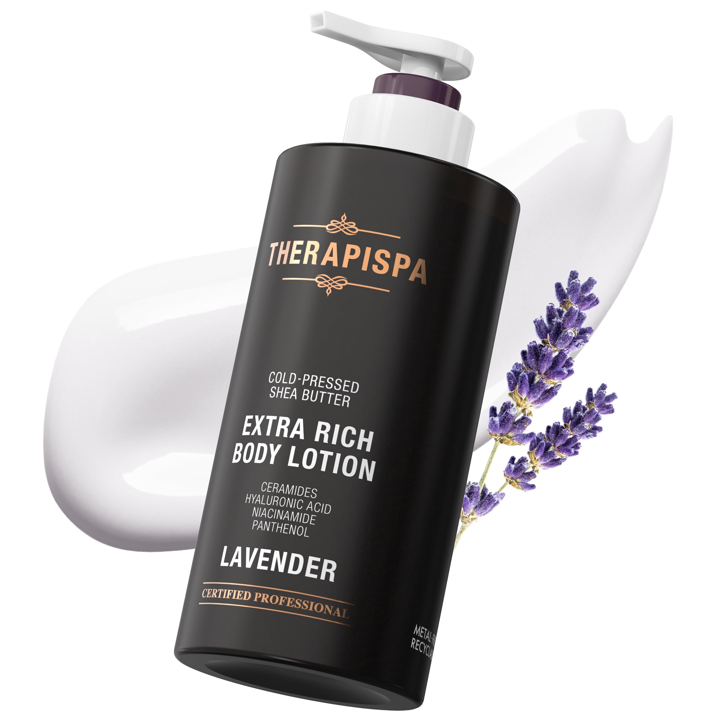 THERAPISPA Scented Body Lotion for Women – Calming Moisturizer with Shea Butter, Ceramides & Panthenol to Soothe & Comfort Dry Skin – Suitable for All