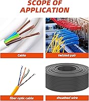 Vista 6 de Cortador pelacables de 10-22 AWG y herramienta manual multifunción, diseño de mango profesional y artesanía refinada.