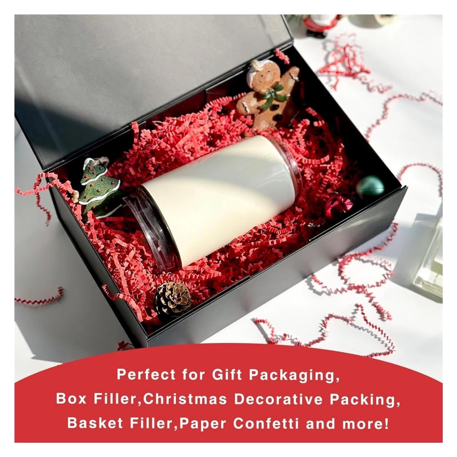Weihnachtskonfetti Roter, zerknitterter Papierschnipsel