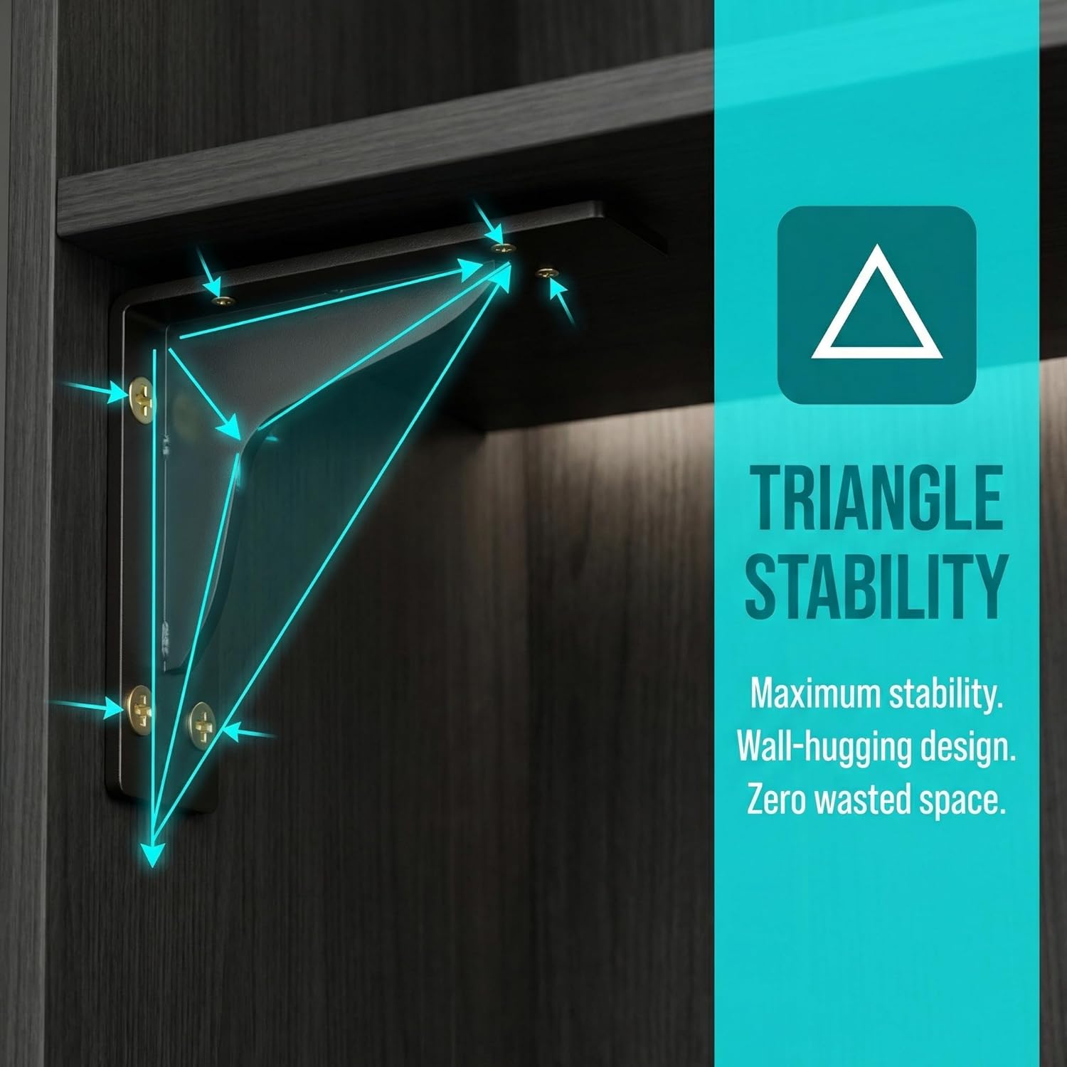 4 Pack Adjustable Undermount Sink Brackets, Metal Under-Mount Support Kit with Rust-Resistant Coating, Space-Saving Repair Bracket for Kitchen & Bathroom Cabinets