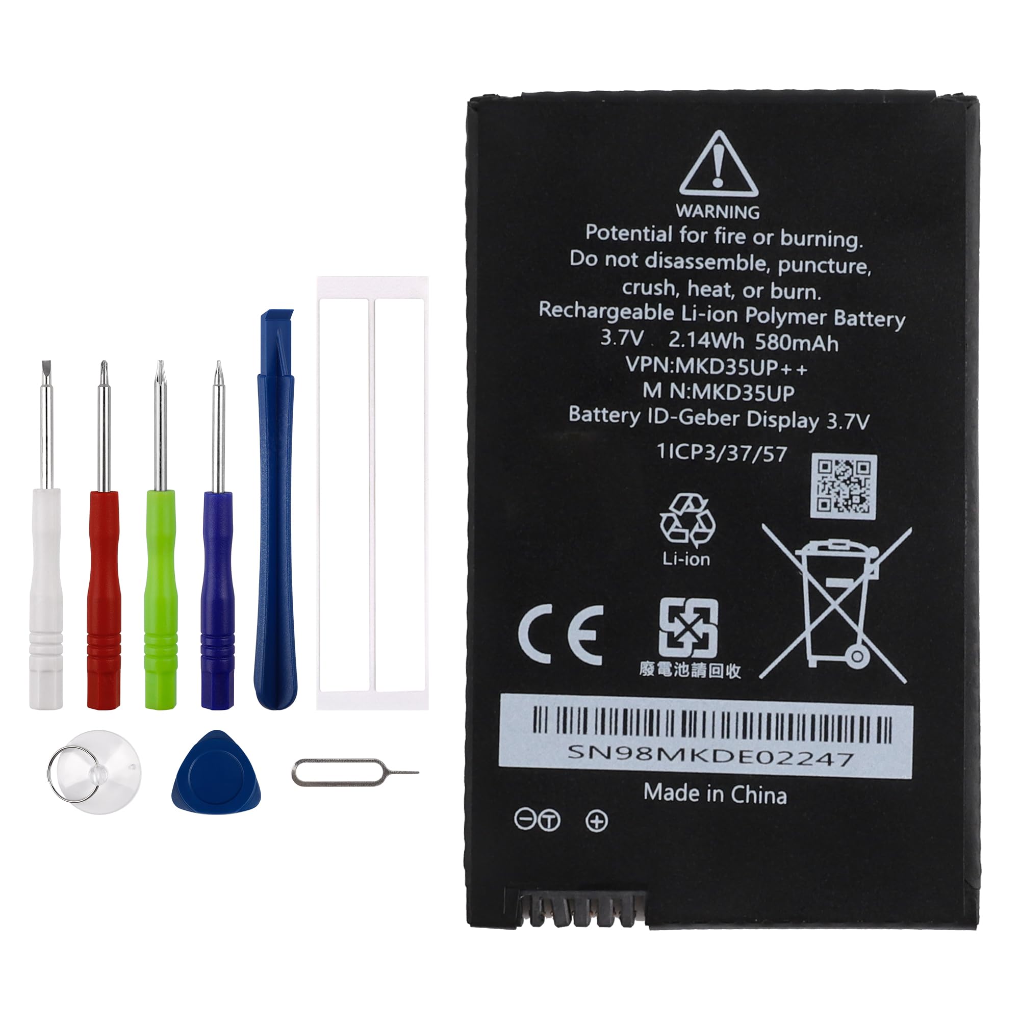 MKD35UP Batteria di ricambio compatibile per BMW 5310le 730 740 745 760li BMW 5/6 Series X3 X5 X6 BMW i8 LCD Remote Key 9442976-01 con kit di strumenti