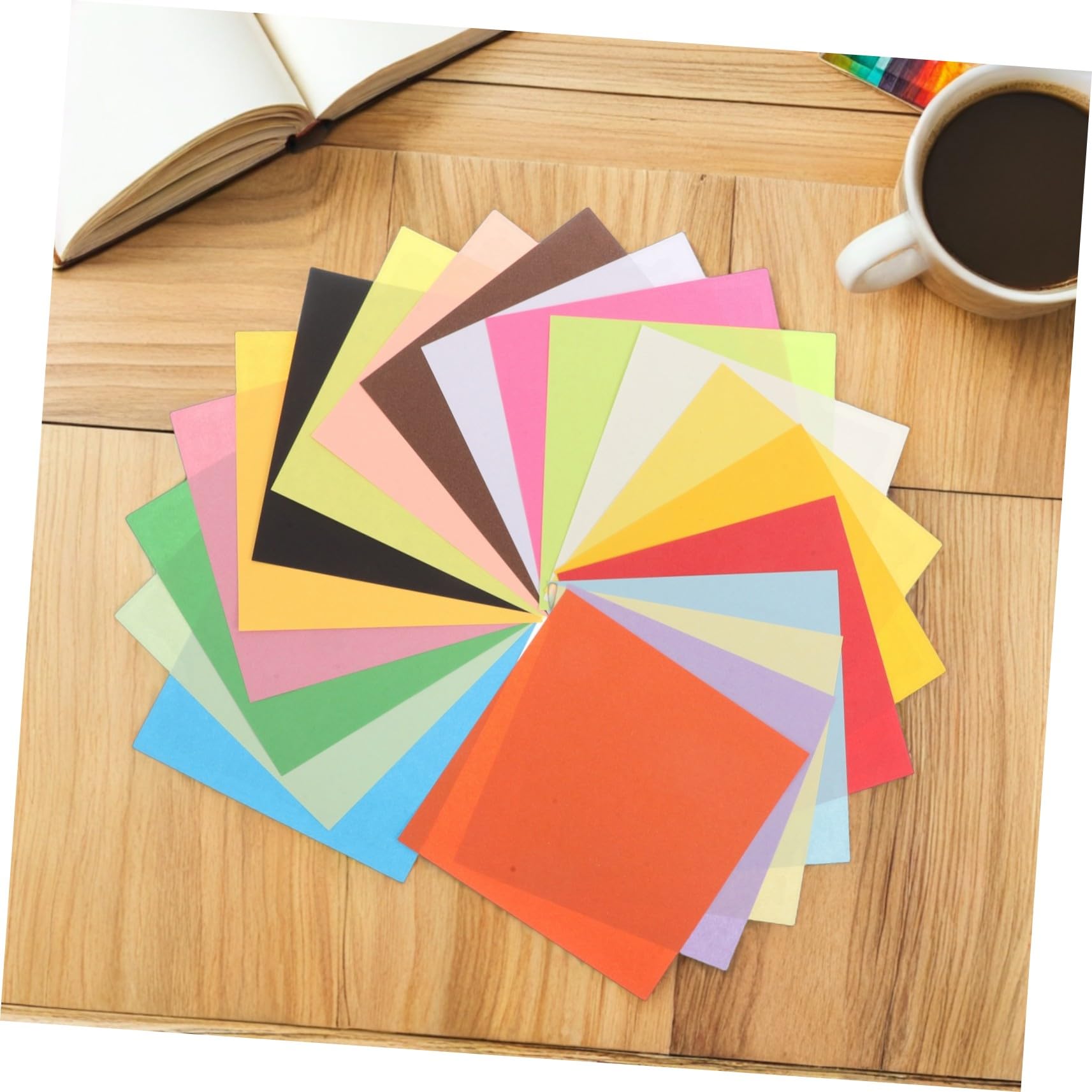 600piezas Papel Origami Colores Cuadrados Doble Cara Manualidades Escolares Familiares