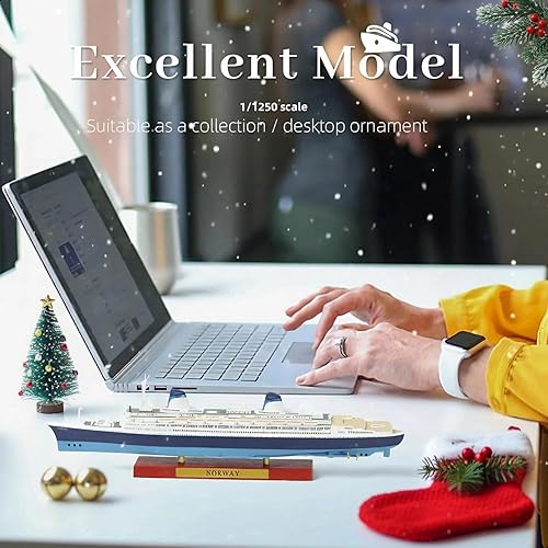 Vista 17 de 1/1250 RMS Titanic Crucero Modelo clásico de aleación de metal fundido a presión Modelo legendario crucero británico con soporte de exhibición