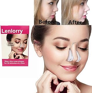 Nose Shaper Lifter Clip Nose Beauty Up Lifting Soft Safety Silicone Rhinoplasty Nose Bridge Straightener Corrector Slimming Device for Wide Crooked Nose Women Men Girls Ladies