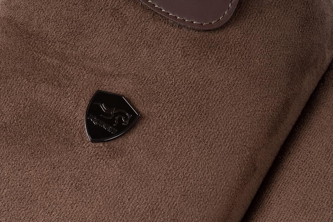 Equinate Newfield Coussin d'équitation en daim synthétique Marron – Bareback Pad avec dessous en néoprène facile d'entretien – Coussin d'équitation Selle sans arbre