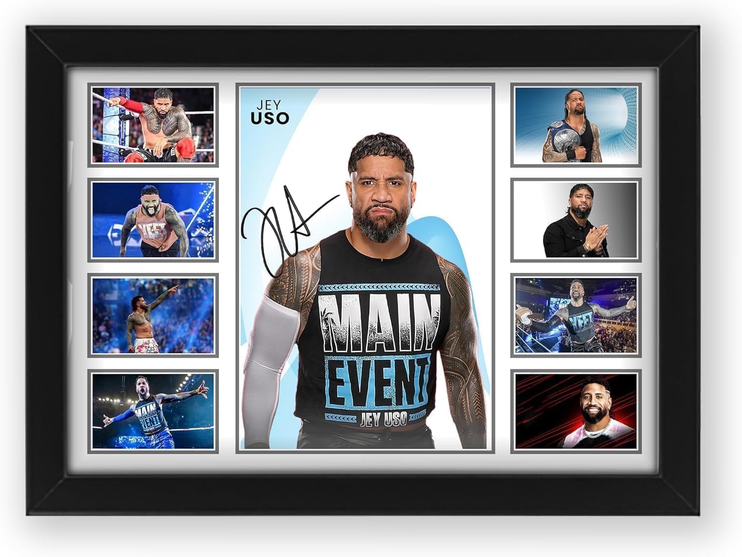 AllStarMedia Tribute to Jey Uso Inspired Music Poster Print | Fan Art Style Music Wall Art | Limited Edition Music Gift for Fans | A3 Unframed (30 x 40 CM)