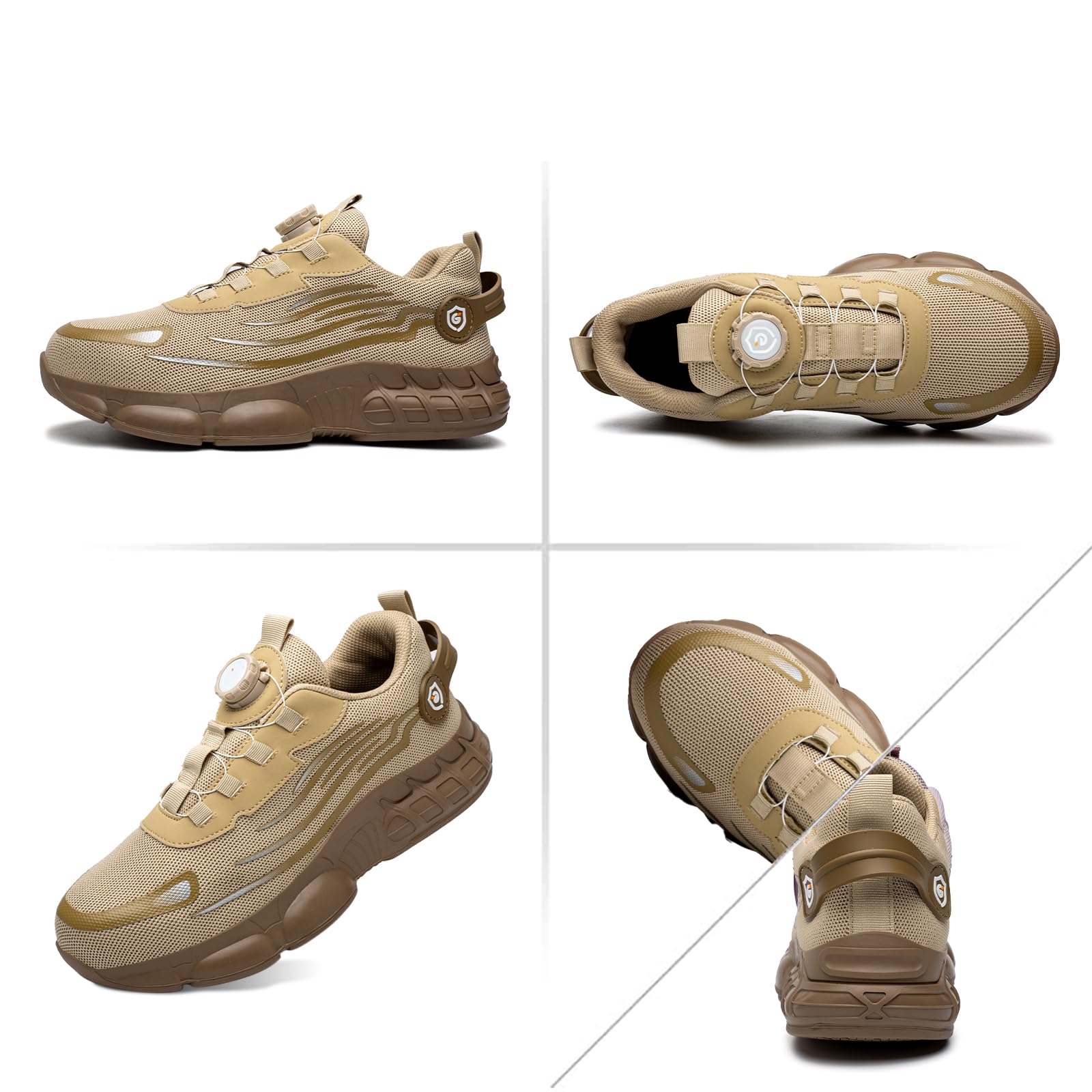 Arbeitsschuhe Herren Damen Sicherheitsschuhe Stahlkappenschuhe Atmungsaktiv rutschfeste Sportlich Safety Shoes 36-46 EU