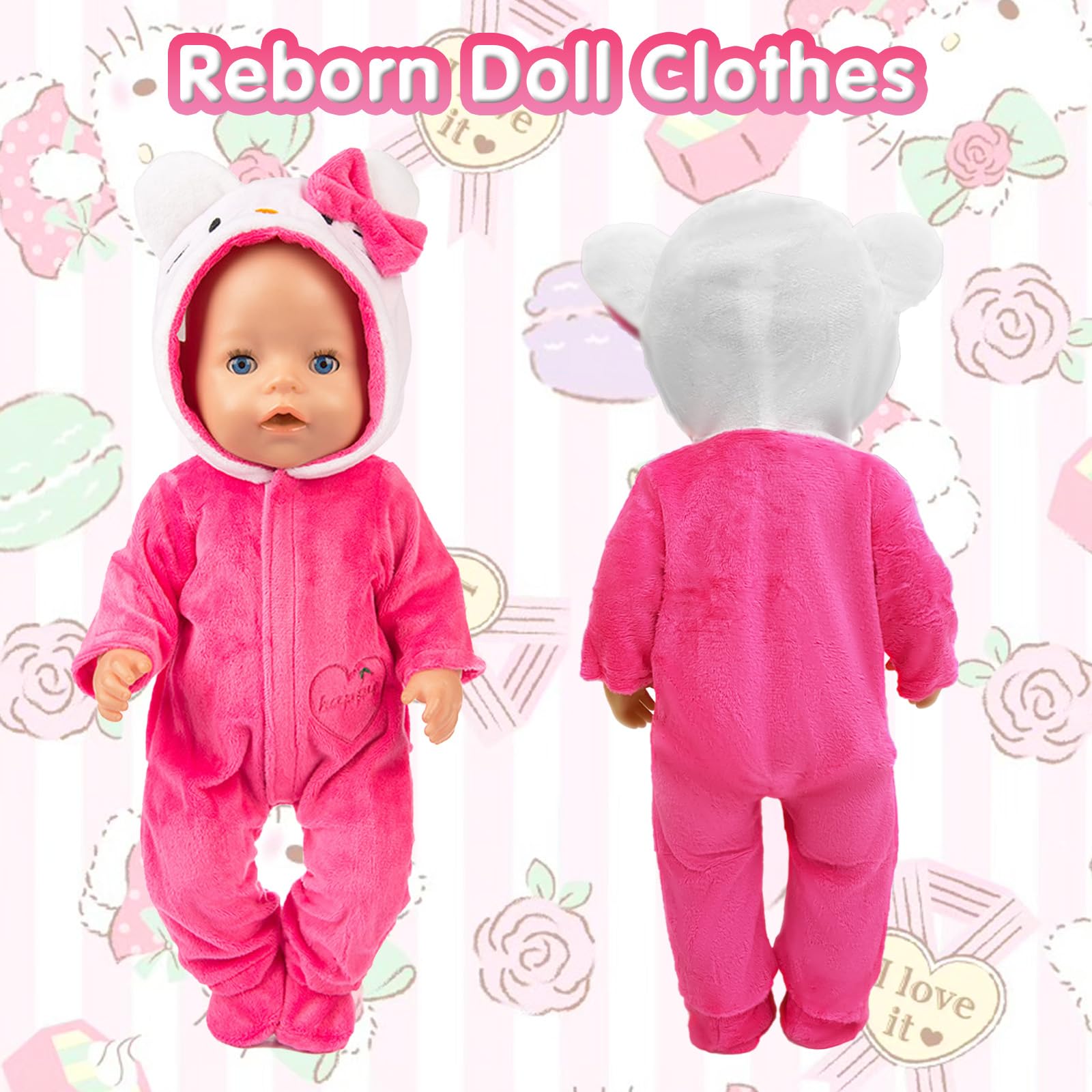 Vestiti Bambole 45 Cm Set Di Scarpe Per Vesti Per Bambole Rosa Pop