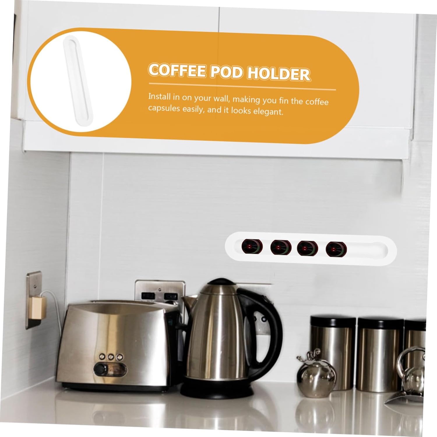 3PCS Acrylic Coffee Capsule Holder Lid Coffee Capsules Storage Basket for Kitchen Counter Compatible Most Machines for Lovers
