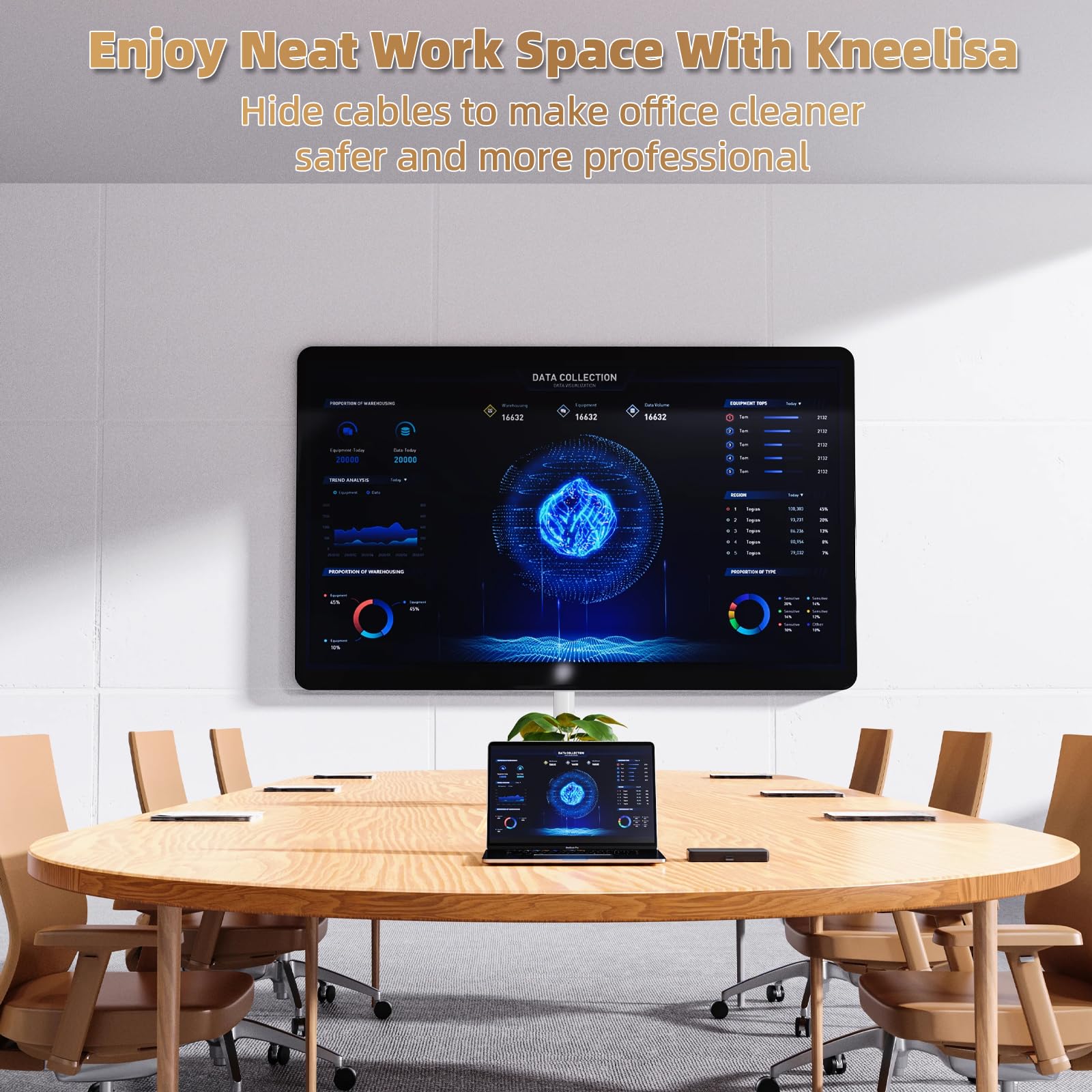 Hide Cables with KNEELISA 39" Cable Raceway -7