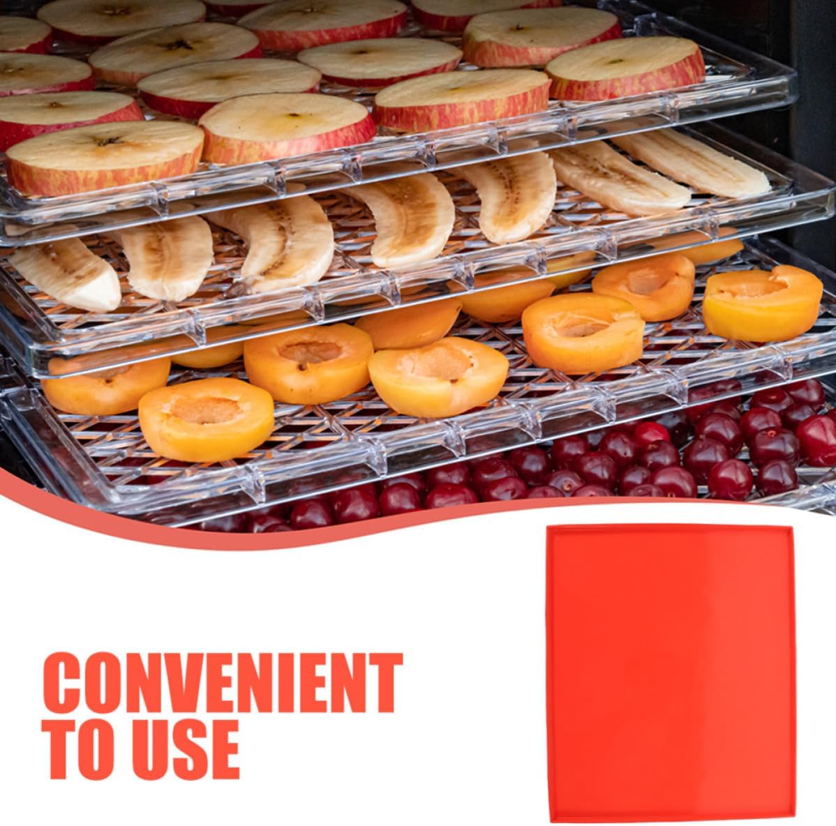 Silicone Dehydrator Mat Baking Tray Sheet Reusable for Oven Use image 3