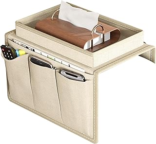 Sofa Armrest Organizer with Tissue Box