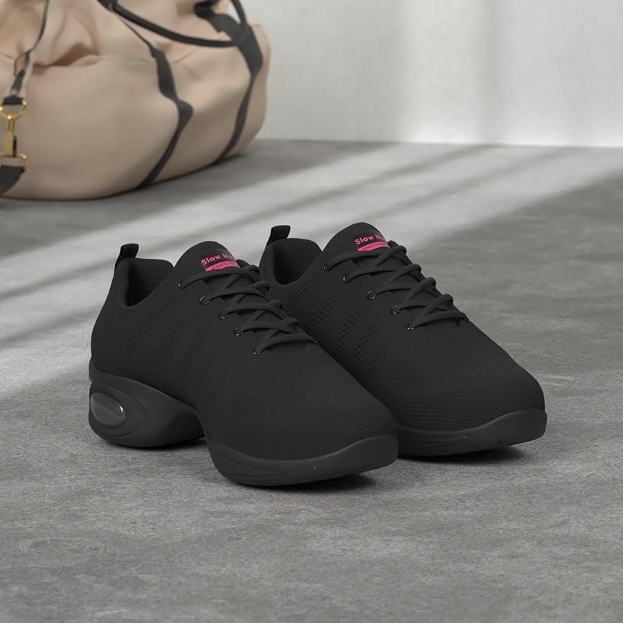 Women's Jazz Shoes Lace-up Sneakers - Breathable Air Cushion Lady Split  Sole Athletic Walking Dance Shoes Platform, A Black, 7 : Amazon.ca:  Clothing, Shoes \u0026 Accessories