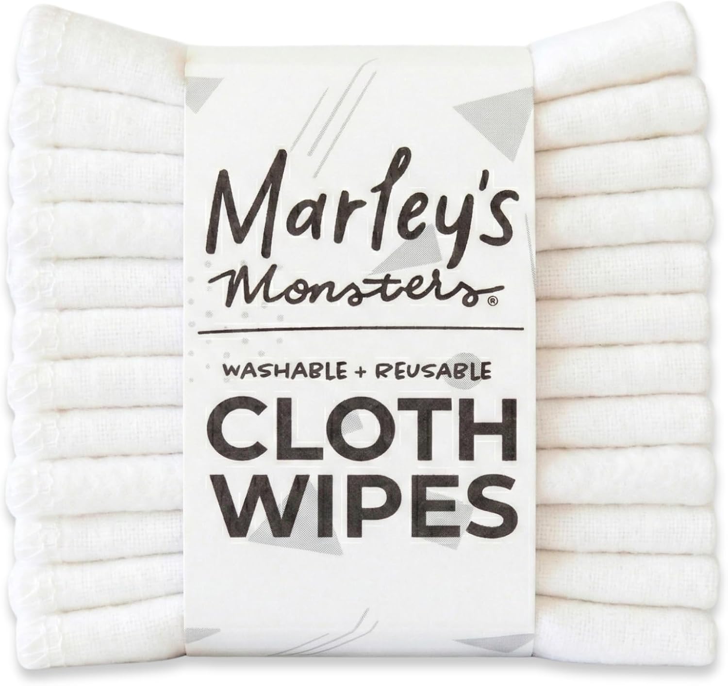 Marley's Monsters Cloth Wipes Color Mixes - 100% Cotton Flannel Reusable Baby Wipes, Face Cloths & Sustainable Alternative - 7x8in Single Ply with Sewn Edges - Handmade in Eugene, Oregon