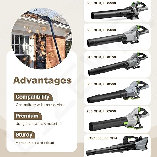 Miniatura 4 de Accesorio de limpieza de canalones que reemplaza el kit de limpieza AGC1000 y el kit de soporte de montaje para EGO 530CFM 580CFM 575CFM 650CFM