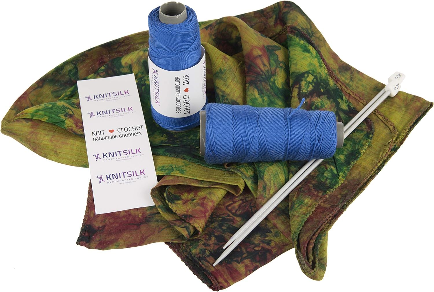 Knitsilk Reine Seide-Viskose-Mischgarn in Zapfen, hochwertiges Seidengarn für luxuriös, vielseitig und perfekt zum Häkeln und Stricken, für Schmuck und DIY-Projekte (8-lagig, 160 Yards) (PCK (3