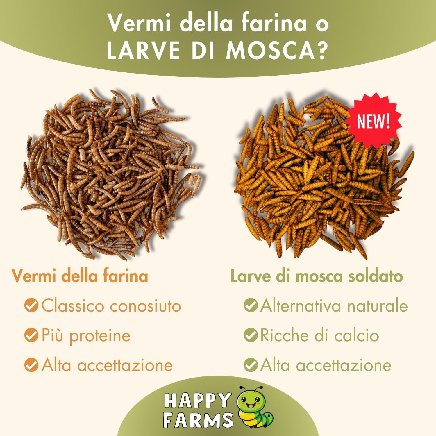 Larve di mosca soldati secchi 10 kg mangime ricco di proteine per uccelli, ricci e pesci
