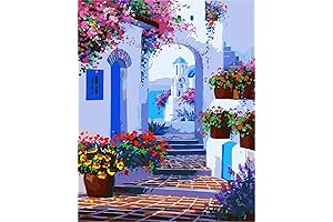 Paint by Numbers Santorini: Unleash Your Inner Artist with Sonby's DIY Canvas Painting Kit