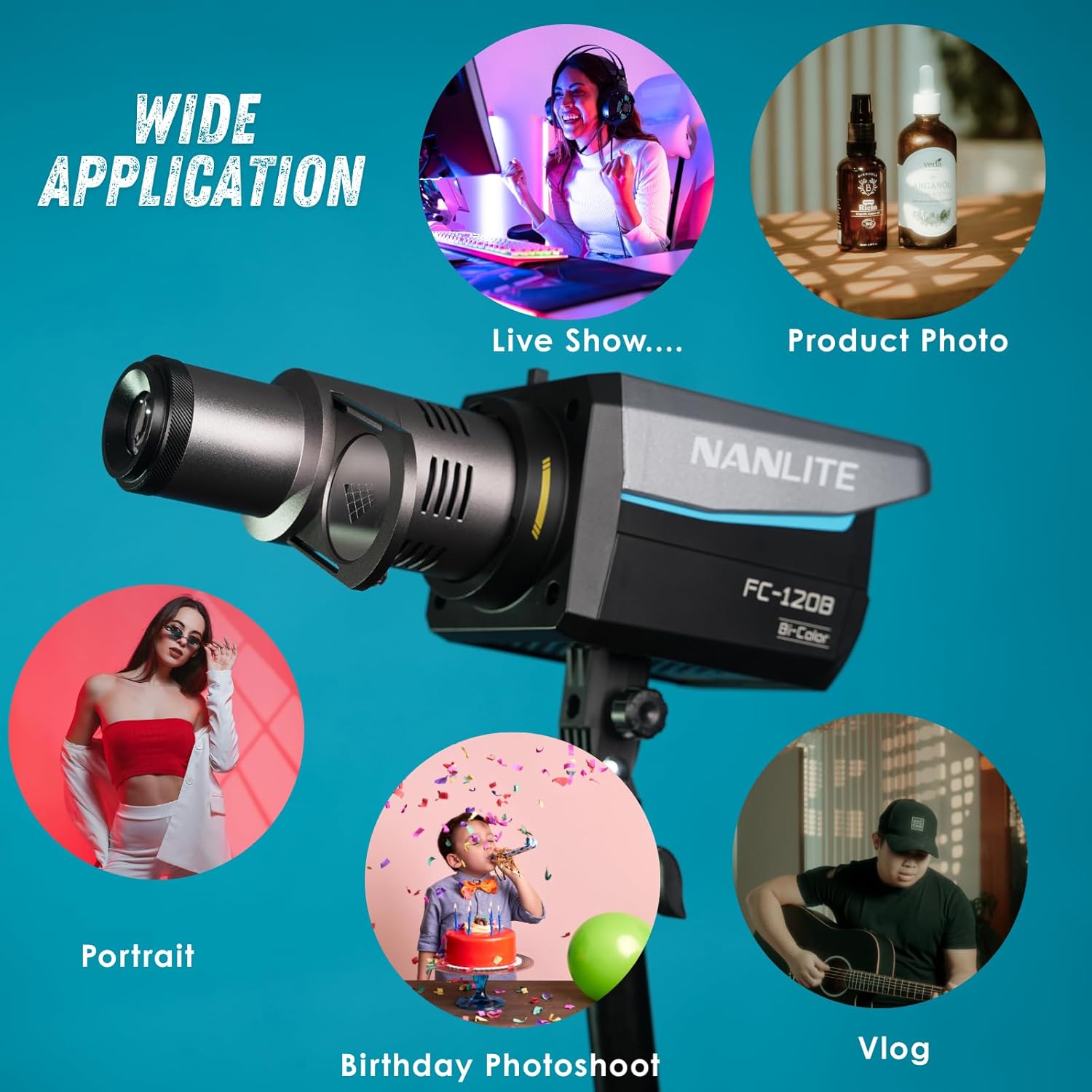 ML100r Mini Optical Snoot Gobos Accessories with ML Adapter, Spotlight Attachment Shape Light Compatible with GodoxG ML100BI,ML100R,Nanlite FC-60B,FC-120B