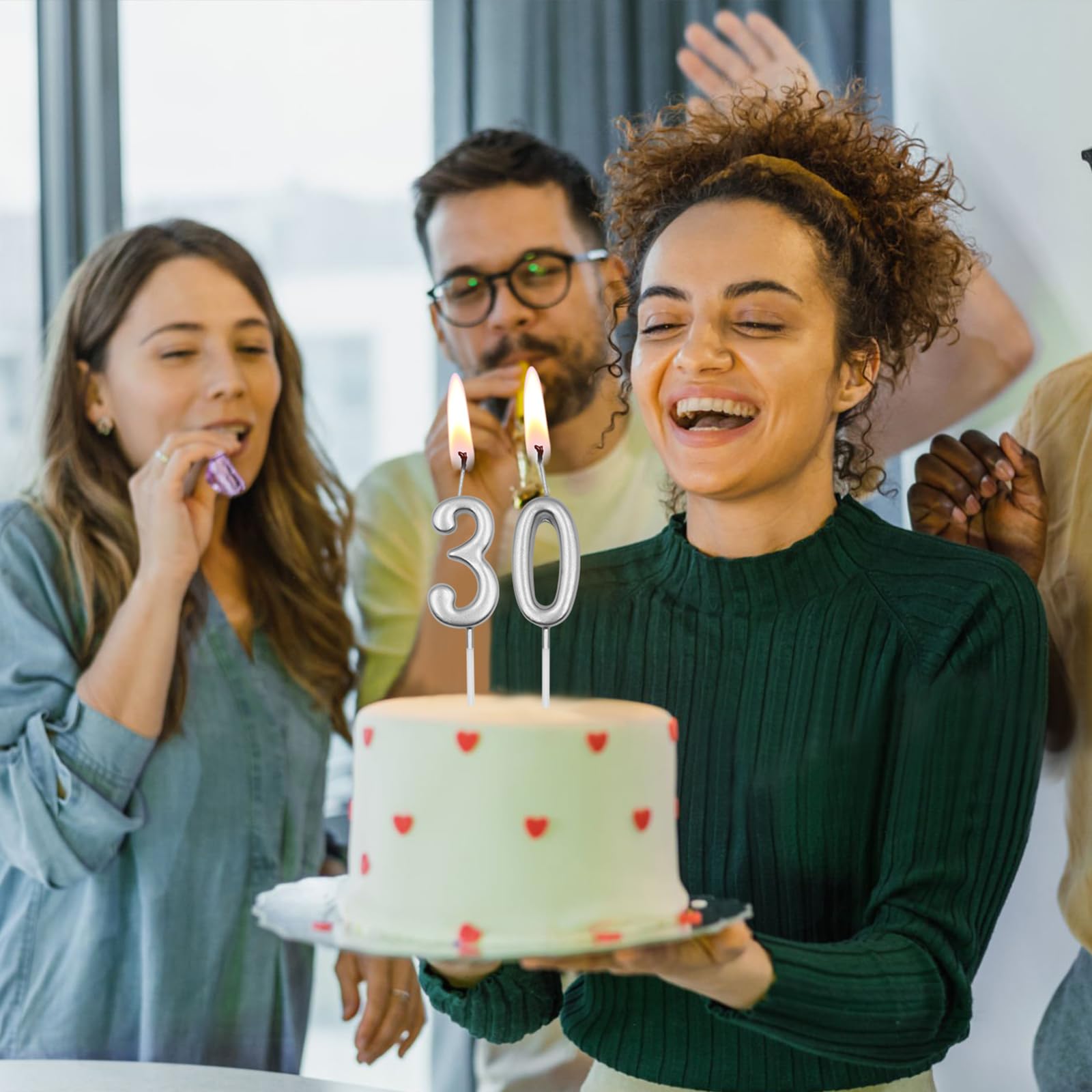 バースデーキャンドル Amazon.co.jp: 17歳&71歳の誕生日キャンドル、シルバーナンバー17 71