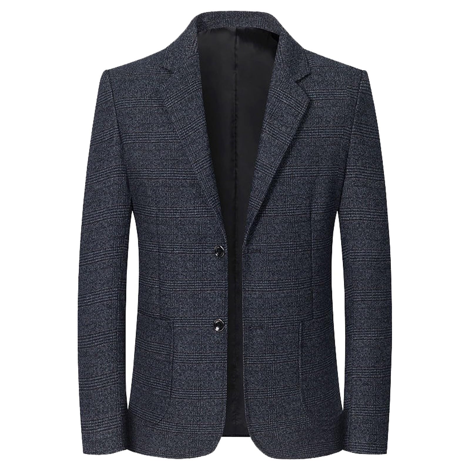 Blazer Hombre Chaqueta Americana Cuadros Casual Elegante De Traje Corte Regular Estilo Vintage Ligera Cómoda Para Otoño Invierno Negocios